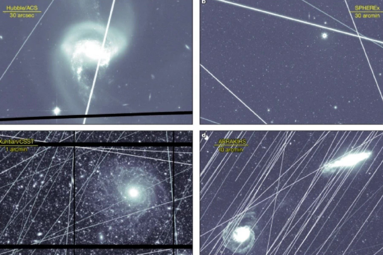 The proliferation of satellites threatens telescope observation of the sky