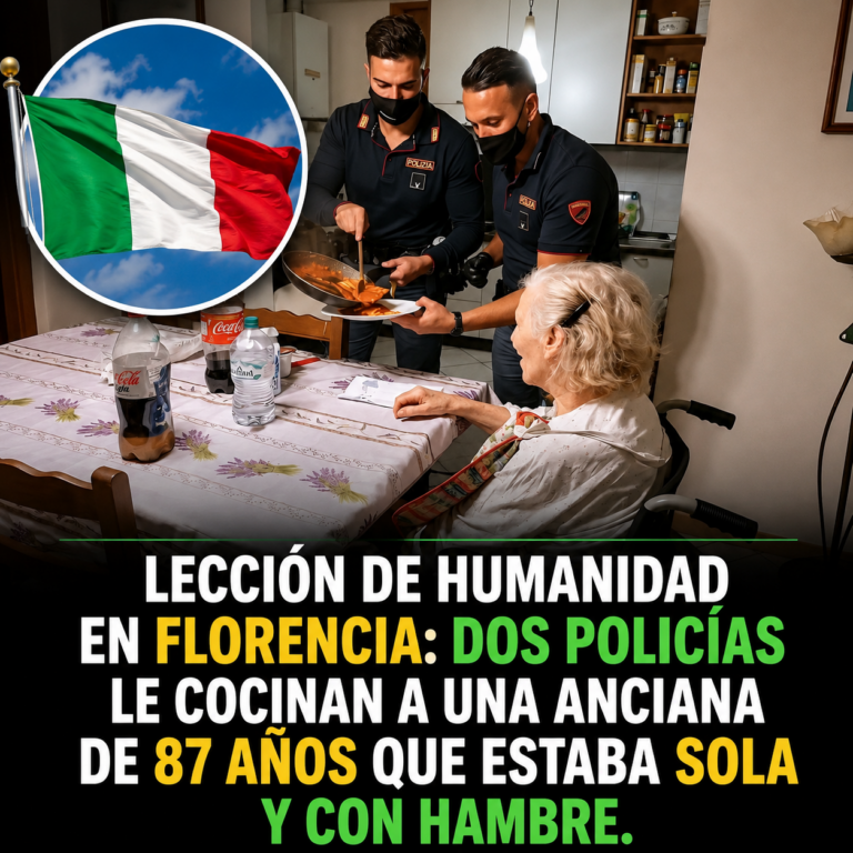 Lección de Humanidad en Florencia: Dos Policías le Cocinan a una Anciana de 87 Años que Estaba Sola y con Hambre.