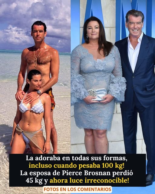 La esposa de Pierce Brosnan luce irreconocible tras un impactante cambio físico