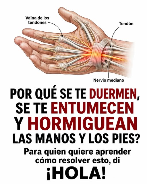 Manos y pies dormidos: remedios caseros que pueden apoyar la circulación y los nervios.