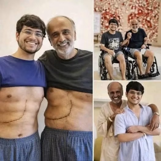 Hijo donó parte de su hígado a su padre y su historia conmueve al mundo