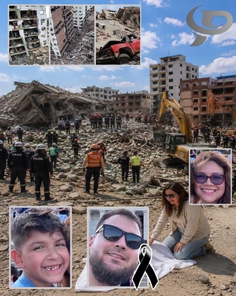 Familia enfrenta una tragedia inimaginable tras el colapso de un hotel durante un terremoto: padre e hijo entre las víctimas