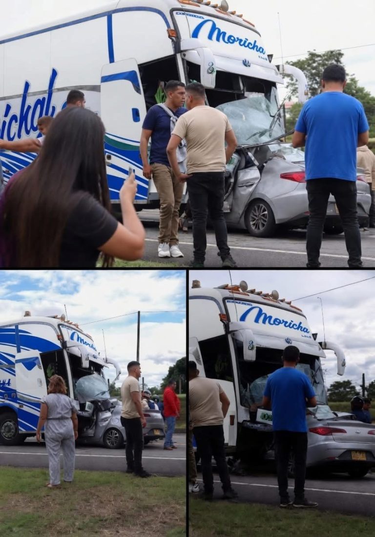 Cinco personas mueren en un trágico accidente entre un automóvil y un autobús de pasajeros; autoridades investigan las causas
