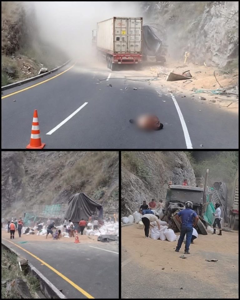 Trágico accidente de camión en carretera de montaña deja dos fallecidos y numerosos heridos