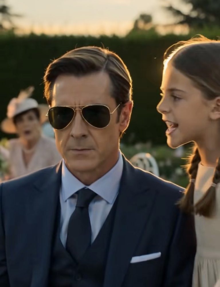 La niña le quitó las gafas y dijo una frase que dejó a todos en silencio