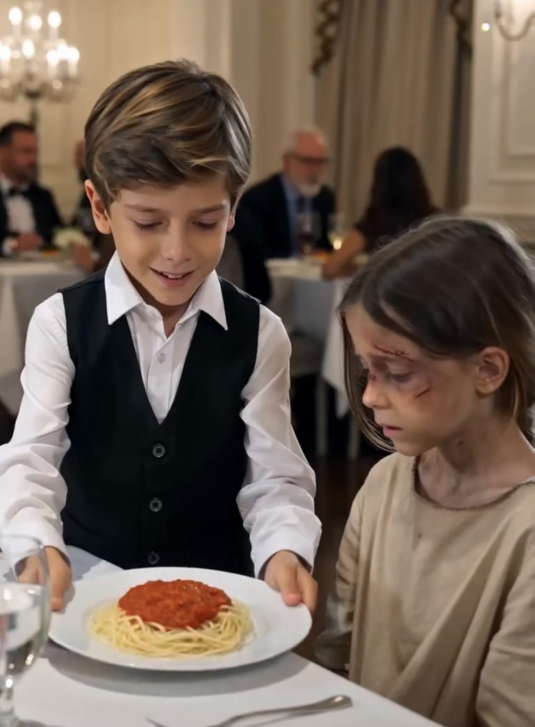 Una elegante cena cambia por completo cuando un niño se enfrenta a su propia madre para defender a una pequeña que, días atrás, le salvó la vida.