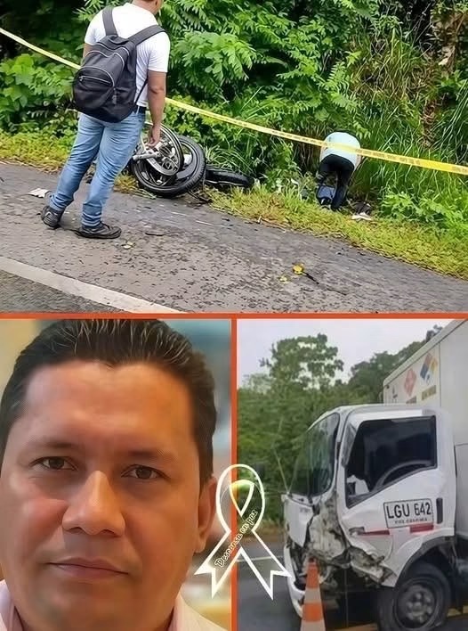 Grave accidente entre una motocicleta y un camión genera consternación
