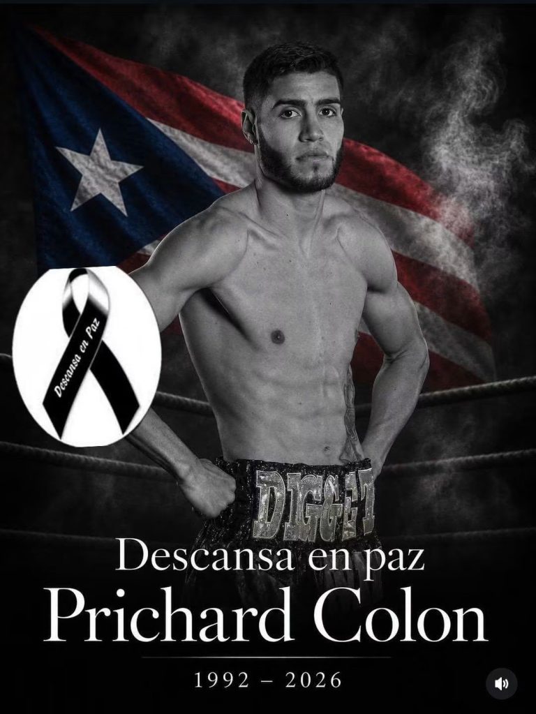 Muere Prichard Colón a los 33 años: el exboxeador puertorriqueño cuya vida cambió tras una pelea