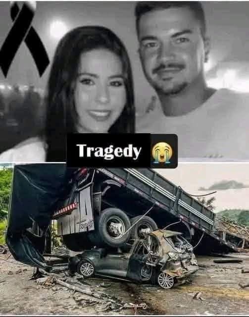 La imagen de una pareja junto a un aparatoso accidente causa conmoción: esto es lo que se sabe