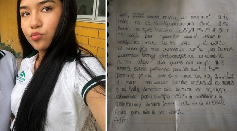 La imagen de una estudiante y una carta causa preocupación: esto es lo confirmado