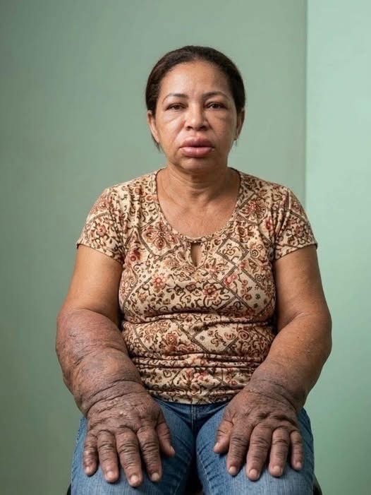 Mujer recibe atención médica tras presentar una fuerte reacción por una picadura